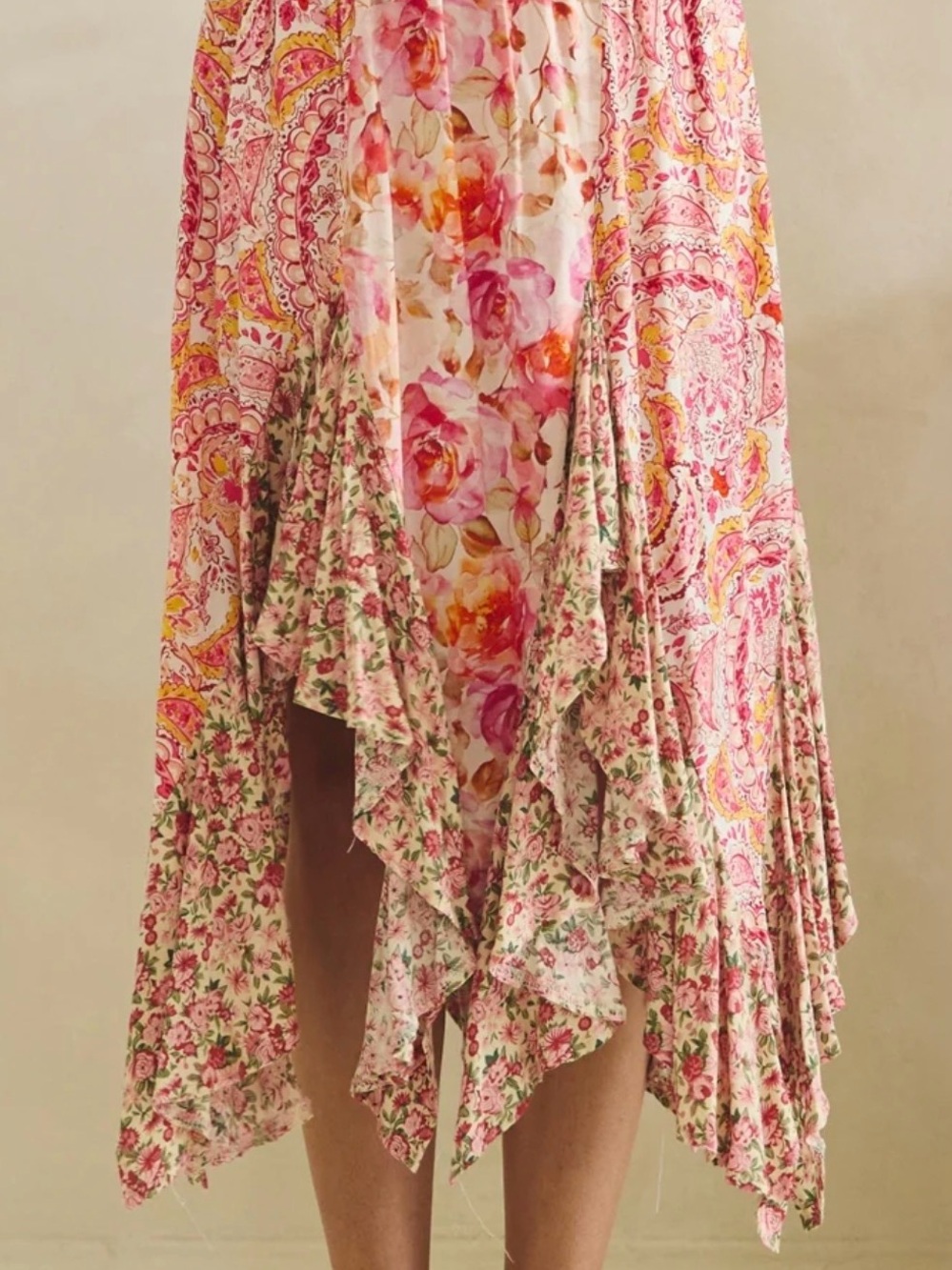 Oli & Hali Washed Floral Midi Skirt - Picture 8 of 9